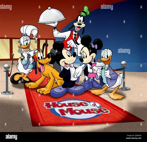 DUCK,PLUTO,MOUSE,GOOFY,MOUSE,DUCK, HOUSE OF MOUSE, 2001 Stock Photo - Alamy