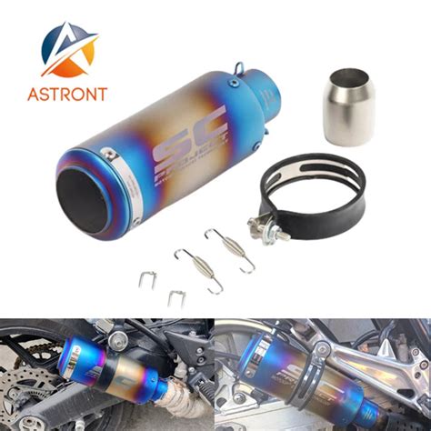 Astront Sc Project Exhaust Muffler Tail Pipe Tip Stainless Steel Motorcycle Exhaust Pipe Lazada Ph