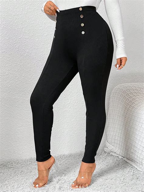 High Waist Double Breasted Leggings Translife Limited