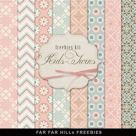 Far Far Hill Papel Scrapbook Printable Scrapbook Paper Digital