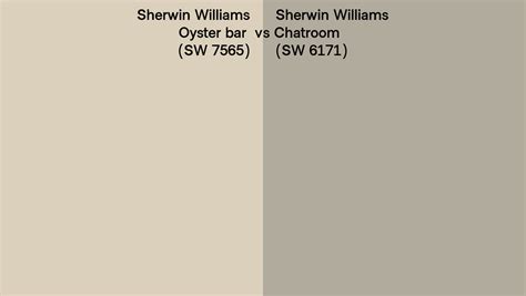 Sherwin Williams Oyster Bar Vs Chatroom Side By Side Comparison