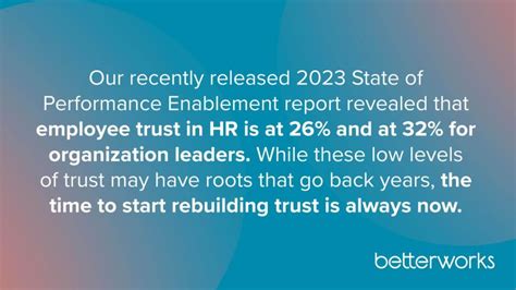 Betterworks on LinkedIn: Rebuild Trust in HR and Leadership With the ... 