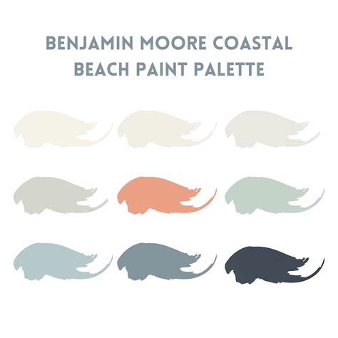 Benjamin Moore Modern Coastal Paint Palette Nautical Blue Green