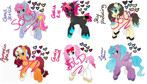 My Little Pony OC Adoptables by Emisaurx382 on DeviantArt