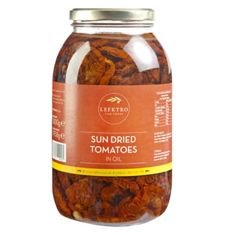 Sun Dried Tomatoes In Oil 3kg Jar Grfinefoods