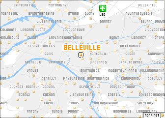 Belleville (France) map - nona.net