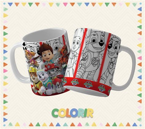 Caneca De Pol Mero Dia Das Crian As Para Colorir Elo