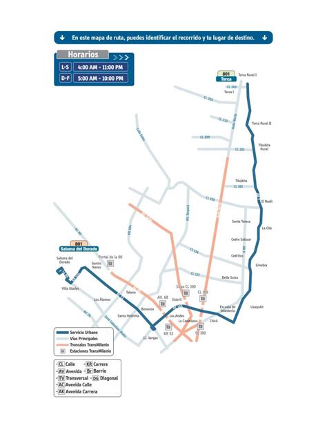 Mapa Urbana Sitp Sabana Del Dorado Torca Mirutafacil