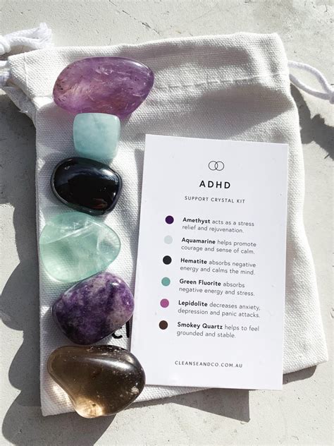 Adhd Support Crystal Kit Cleanse And Co