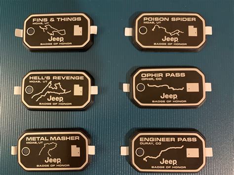 Custom Jeep Wrangler Badges