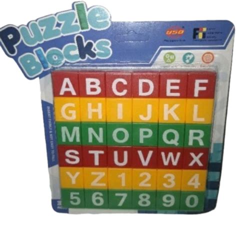 Jual Edukasi Puzzle Block Abjad Abc Huruf Mainan Edukasi Pengenalan