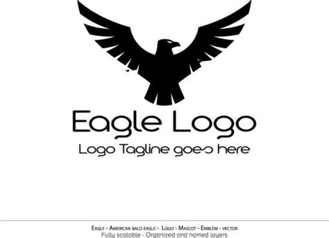 Black Eagle Logo Vector Art, Icons, and Graphics for Free Download