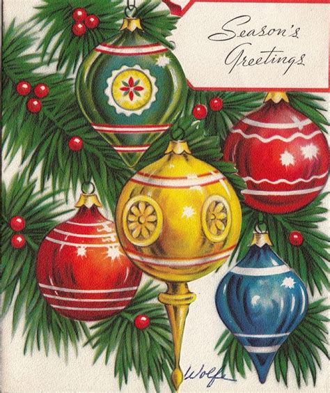 199 Best Christmas Vintage Ornaments And Wreaths Images On Pinterest