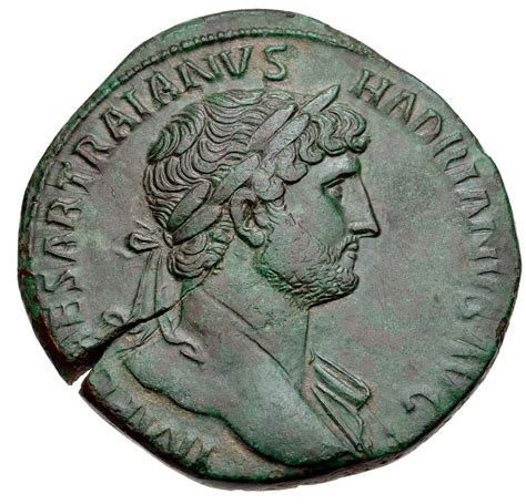 Sestertius Hadrian PONT MAX TR POT COS III SECVR AVG S C Securitas