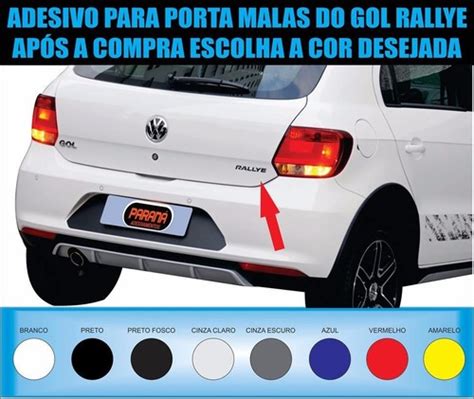 Emblema Logo Rallye Tampa Traseira Gol G5 Original Vw Mercado Livre