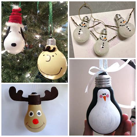 Creative Christmas Light Bulb Ornaments - Crafty Morning