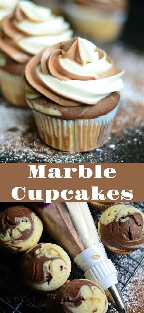 Marble Cupcakes with Marble Cream Cheese Frosting - Will Cook For ...