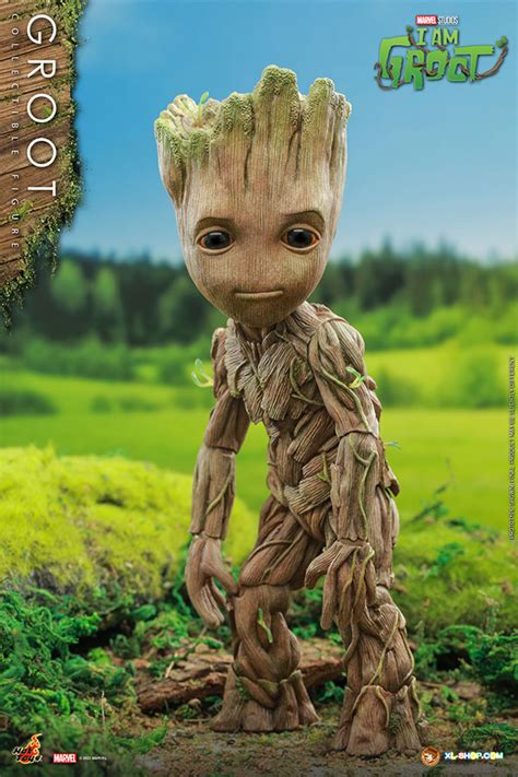 Hot Toys TMS I Am Groot Groot Collectible Figure Ship Q