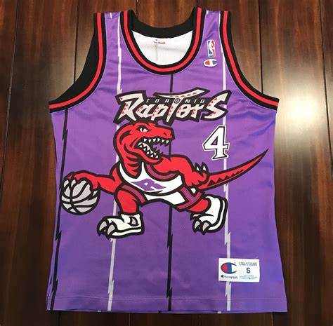 Rare Vintage Champion Nba Toronto Raptors Vincenzo Esposito Basketball