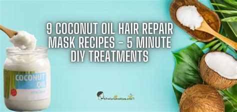 Coconut Oil Hair Mask Recipes Minute Diy Treatments