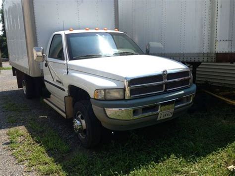 Buy Used 1998 Dodge Ram 3500 Cummins Turbo Diesel 12 Foot Box Van In