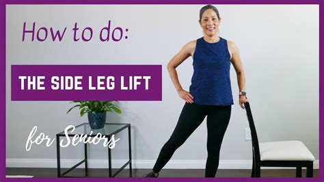 How To Do The Side Leg Lift For Seniors Beginner Exercisers Youtube