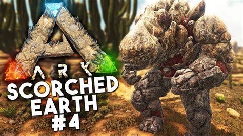 Ark Scorched Earth Dlc Episode 4 Elemental Rock Sandstorm Ark Survival Evolved Youtube