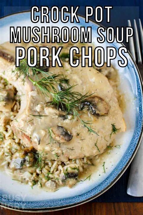 Crock Pot Pork Chops With Mushroom Soup Recipe Pork Crockpot