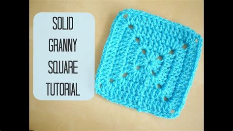 Crochet Granny Squares Pattern Solid Granny Square Without Gaps Just Keep Doing 2dc 1tr 2dc Into