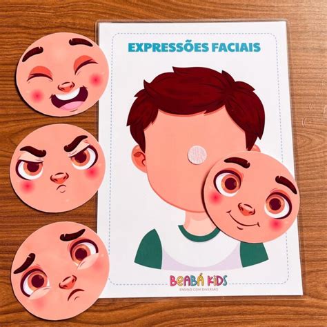 Atividade Expressões faciais Beabá Kids