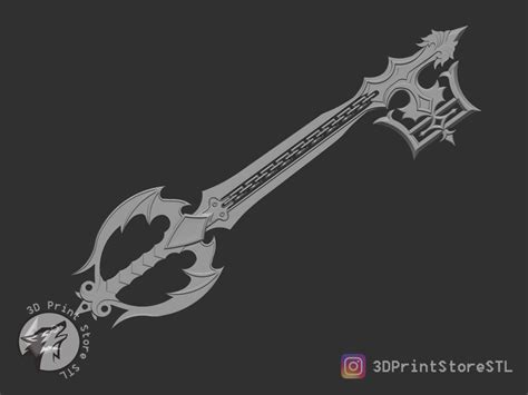 3D File Oblivion KeyBlade From Kingdom Hearts Fan Art 3D Print Model