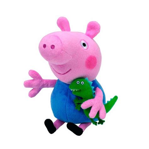 Pelúcia Peppa Pig Irmão George Azul Grande 50cm Ty Dtc Submarino