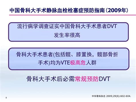 中国骨科大手术静脉血栓栓塞症预防指南及抗凝治疗新进展 Ppt Download