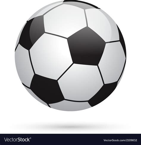 Classic Soccer Ball Football Icon Royalty Free Vector Image