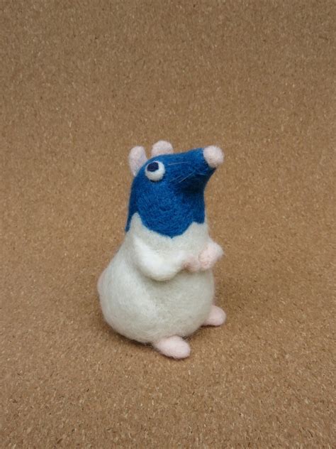 Rat Art Toy Blue Hooded Fancy Rat w/ Whiskers | Etsy