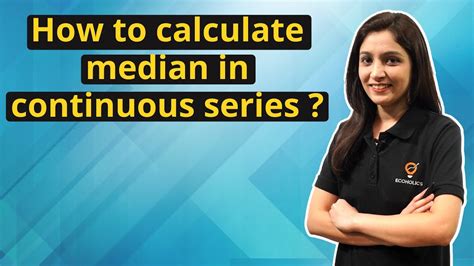 How To Calculate Median In Continuous Series Ecoholics YouTube