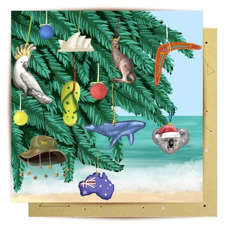 Buy Greeting Card Aussie Christmas Tree Online | Worldwide Delivery ...