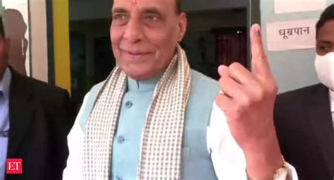 Rajnath Singh Up Polls Phase 4 Rajnath Singh Casts Vote In Lucknow