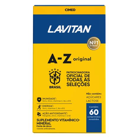 Multivitaminico Lavitan Copa AZ Original 60 Comprimidos Shopee Brasil