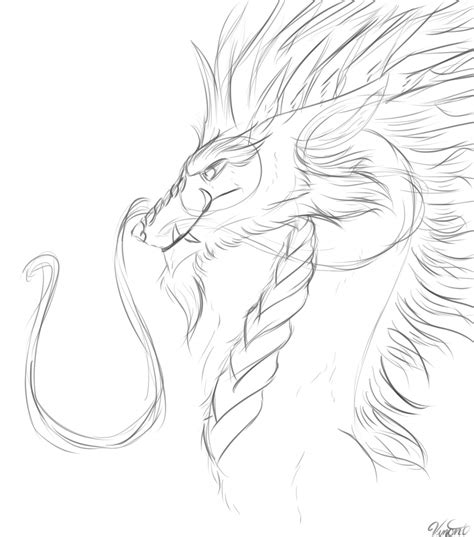 Eastern Dragon Sketch