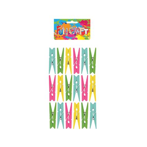 Fun Craft Colourful Wooden Craft Pegs – PoundFun™