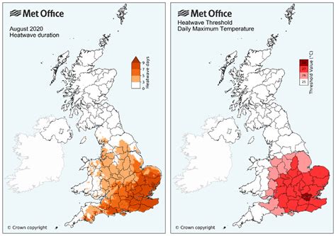 Met Office The Uks Record Breaking August Heatwave Climate Change