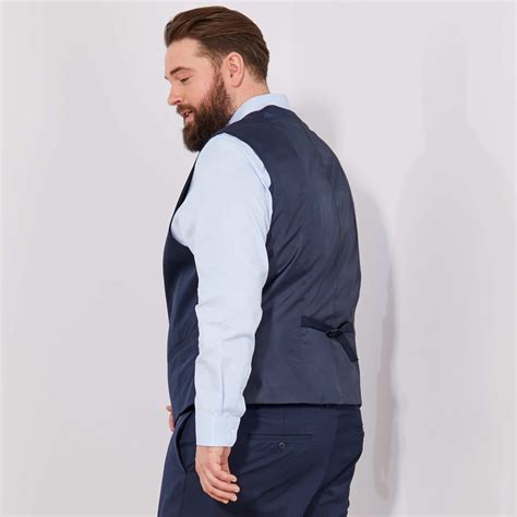 Gilet De Costume Grande Taille Homme Bleu Marine Kiabi