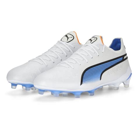 Puma King Ultimate Fg Ag Supercharge Blanc Noir Bleu Orange