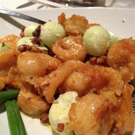 Honey walnut and melon shrimp. PF Changs has the best I have ever had ...