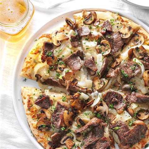 Steak And Blue Cheese Pizza Recipe Taste Of Home