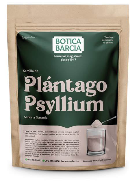 HB 253 Semillas de Plántago Psyllium Botica Barcia