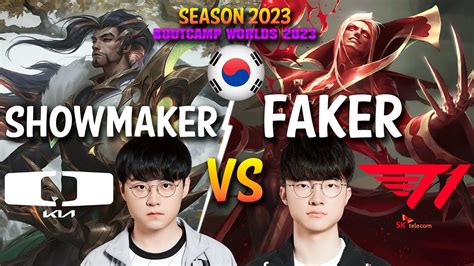 Dk Showmaker Vs T1 Faker Showmaker Yasuo Vs Faker Vladimir Mid