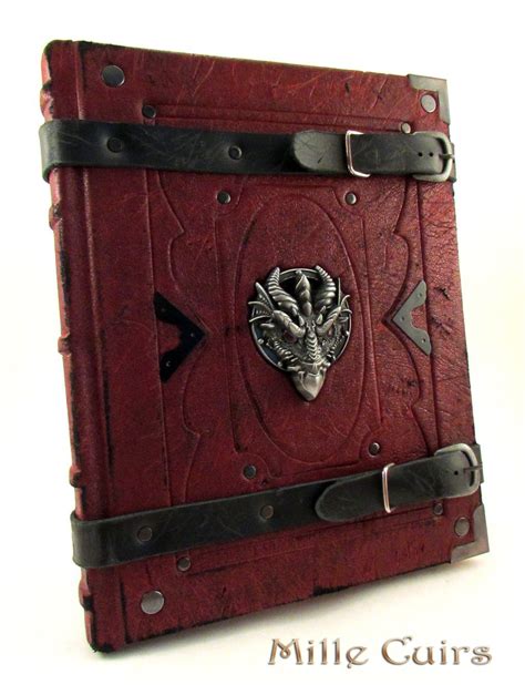 Dragon Book Cover Leather - 3DBookCover