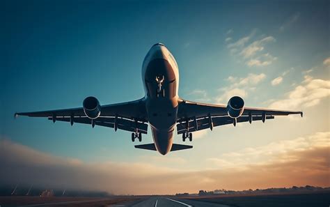 Jumbo Jet Volando En El Cielo Foto Gratis